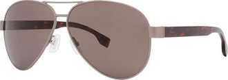 HUGO BOSS BOSS 1560/O/S 0R81 70 Matte Ruthenium/Brown