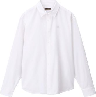 Napapijri G-Terra Oxford Hemd für Herren | weiß
