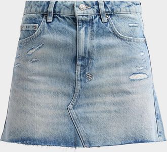 Ksubi Higher Than Heaven Manhattan Denim Mini Skirt