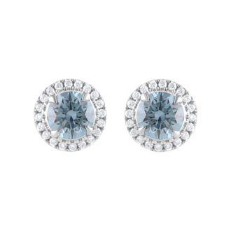 Grown Brilliance 14KT White Gold 2.45 Carat Lab Grown Diamond Stud Earrings for Women