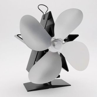 OEM Ventilador De 4 Aspas Para Estufa De Le&ntilde;a Con Term&oacute;metro - Ventilador De Chimenea Accionado Por Calor, Silencioso Y Con Protecci&oacute;n Contra Sobrecalenta