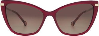 Carolina Herrera Brown Shaded Cat Eye Ladies Sunglasses HER 0262/S 0QHO/HA 57