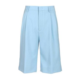 Tagliatore Wide leg Bermuda Shorts - Dames - Korte Broeken - Blauw - XS - Korte Broeken