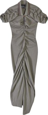 Vivienne Westwood Pulling Dress - Dames - Casual kleedjes - Groen - S - Katoen - Kleedjes