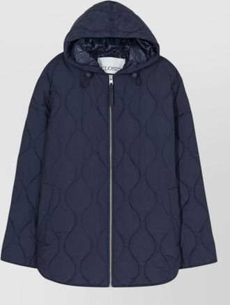 Closed quilted parka coat