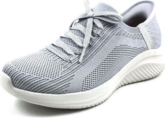 Skechers Womens Casual Lace Up Shoes Grey 7 UK (10 US)