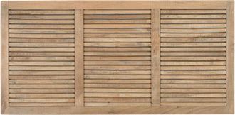 Giner&Colomer Cabecero en madera de natural con dise&ntilde;o de lamas horizontales 165 cm