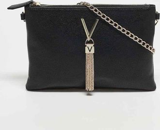 Valentino Divina - Pochette nera con dettagli dorati-Oro
