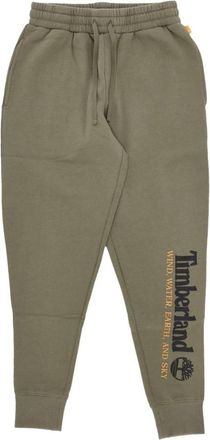 Timberland Earth Trainingsbroeken - Heren - Sweatpants - Groen - L - Katoen - Broeken