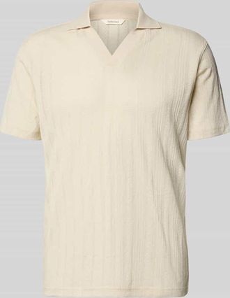 Selected Regular Fit Poloshirt aus Baumwoll-Mix Modell TRAVIS in Beige, Gr&ouml;&szlig;e XXL