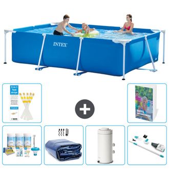 Intex Piscina Con Estructura Rectangular - 300x200x75 Cm - 7-piezas S136