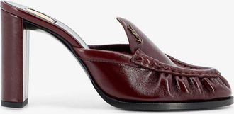 Saint Laurent Sandali Le Loafer in pelle con logo Cassandre in metallo - SAINT LAURENT - gender_Woman
