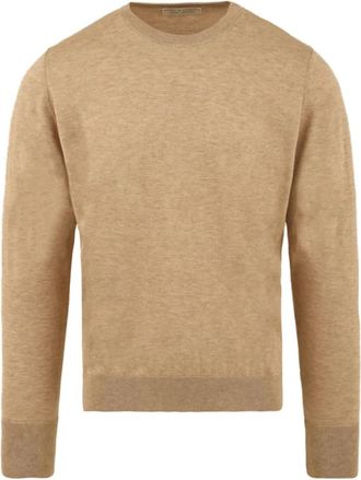 FILIPPO DE LAURENTIIS Beige Unisex Sweater Model Gc 1Ml 2A - Heren - Ronde hals truien - Beige - 3XL - Truien & Vesten