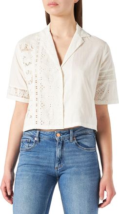 Desigual Womens CAM_Puerto RICO Shirt, White, M