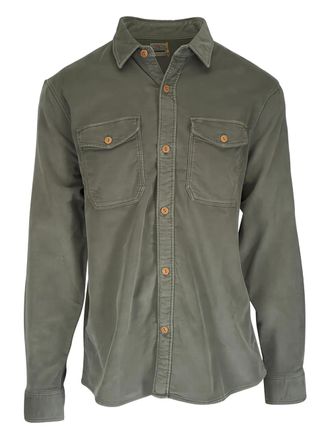 Faherty buttoned flap-pocket shirt - Green