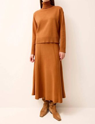Marie Oliver Jemma Midi Skirt In Umber