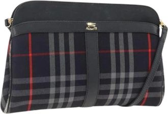 Burberry Pre-owned Cross Body Bags, female, Multicolor, Size: ONE SIZE Pre-owned Canvas Shoulder Bag