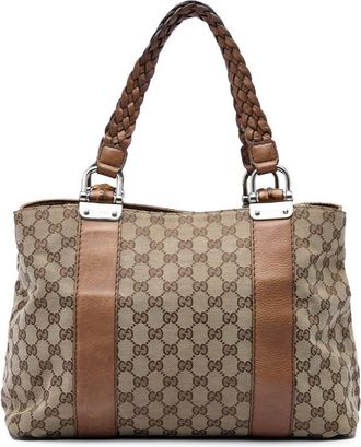 Gucci Pre-owned Gucci Medium GG Canvas Bamboo Libeccio Tote Ladies G1WX83GRFHLV6WPC