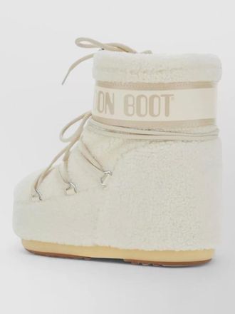 Moon Boot shearling-effect logo-print snow boots