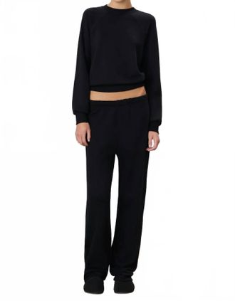 &Eacute;terne Straight Leg Sweatpant In Black