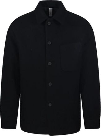 Hev&ograve; Bari Jacket - Heren - Zomerjassen - Zwart - M - Wol - Jassen
