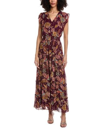 Vince Camuto V-Neck Tiered Dress
