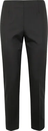 PESERICO Compact Canvas Cotton Viscose Stretch Trousers