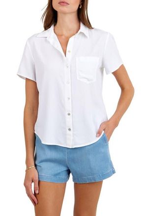 Bella Dahl Short Sleeve Shirt in White at Nordstrom, Size X-Small
