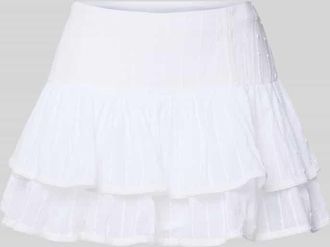 Only Leicht ausgestellter Mini-Skort aus reiner Baumwolle Modell NALLA LIFE in Weiss, Gr&ouml;&szlig;e XL