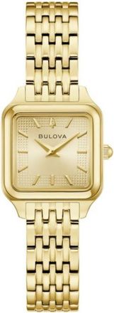 Bulova Sutton Quartz Champagne Dial Ladies Watch 97L191