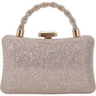 Berness Rhinestone Clutch in Gold at Nordstrom Rack
