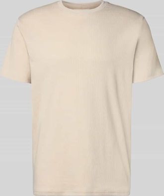 Selected Regular Fit T-Shirt aus Baumwoll-Mix Modell SPENCER in Mud, Gr&ouml;&szlig;e XXL