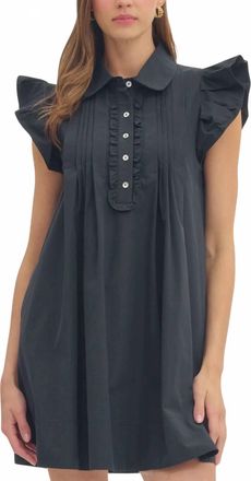 Entro Helen Mini Dress In Navy