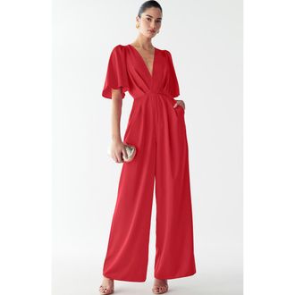 Willa Omaha Jumpsuit in Red at Nordstrom, Size 8