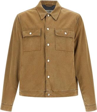 Maison Margiela Trucker Denim Jacket - Heren - Zomerjassen - Beige - L - Denim - Jassen