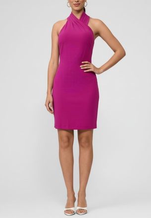 Rachel Roy Harland Crossover Halter Mini Dress