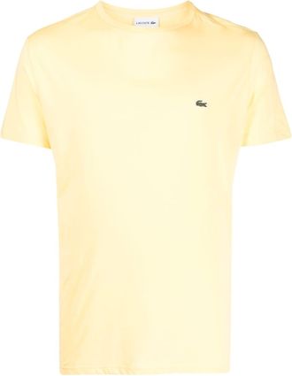 Lacoste logo t-shirt - men - Cotton - 3 - Yellow