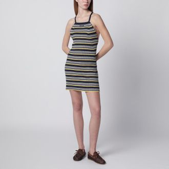 Miu Miu Abito canotta a righe in misto cotone