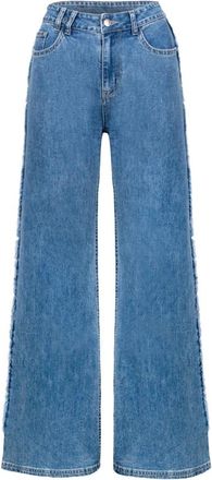 H&eacute;st Dharma Wide Leg Jeans - Dames - Loose Fit Jeans - Blauw - XL - Katoen - Jeans