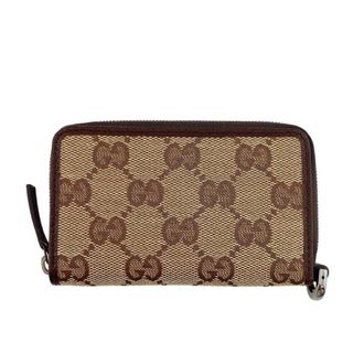 Gucci Brown Canvas Coin Purse/Coin Case (Pre-Owned)