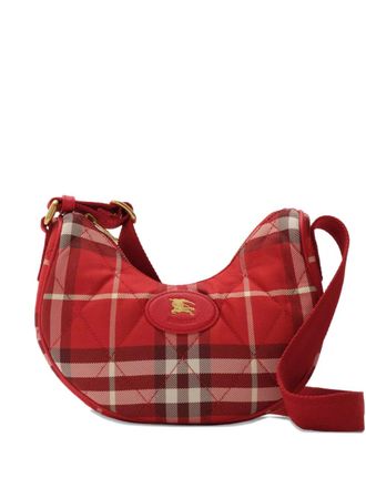 Burberry Horseshoe cross body bag - women - Polyamide/Calf Leather - One Size - Red