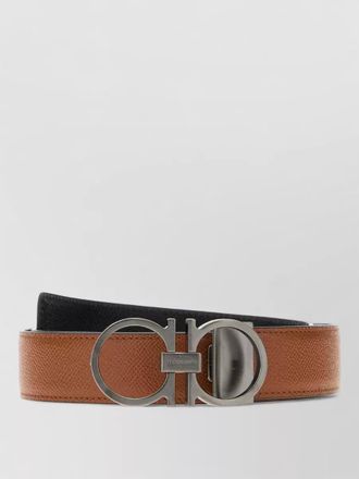 Ferragamo leather belt reversible design adjustable length