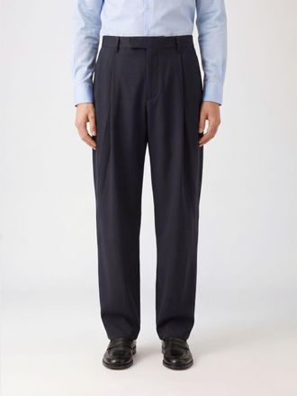 Giorgio Armani Pleated Wide-Leg Wool Trousers