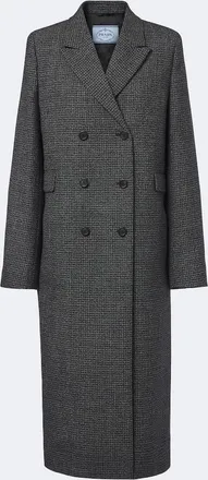 Prada Checked virgin wool coat