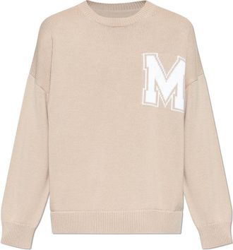 Maison Margiela Trui van verschillende materialen - Heren - Ronde hals truien - Beige - M - Katoen - Truien & Vesten