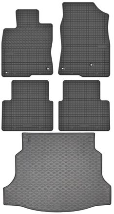 OEM Juego De Alfombrillas De Goma Para Coche Y Maletero Para Honda Civic X Hatchback (2017-2021)