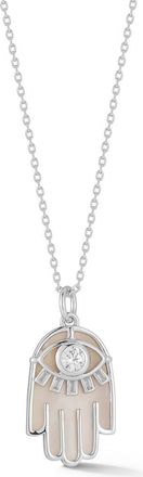Glaze Jewelry Hamsa Pendant Necklace in Silver at Nordstrom Rack