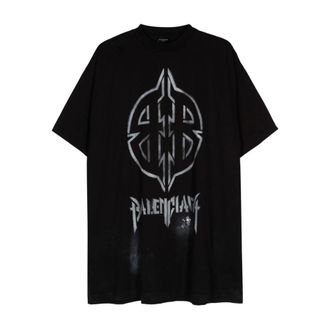 Balenciaga Heren, Tops, Zwart, Maat: L Katoen