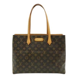 Louis Vuitton Pre-owned Tote Bags, female, Brown, Size: ONE SIZE Pre-owned Canvas Tote Bag