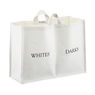 The Laundress Double Laundry Sorter Hamper White